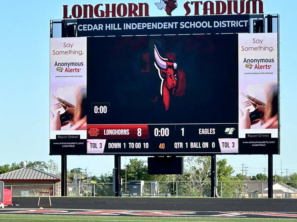 Cedar Hill ISD football LED video board